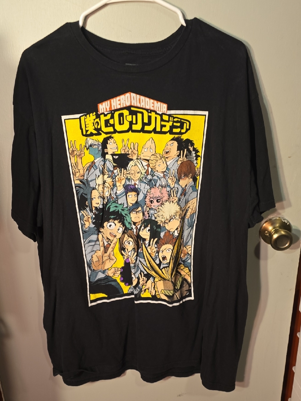 Black My Hero Academia Graphic Short-Sleeve Tee